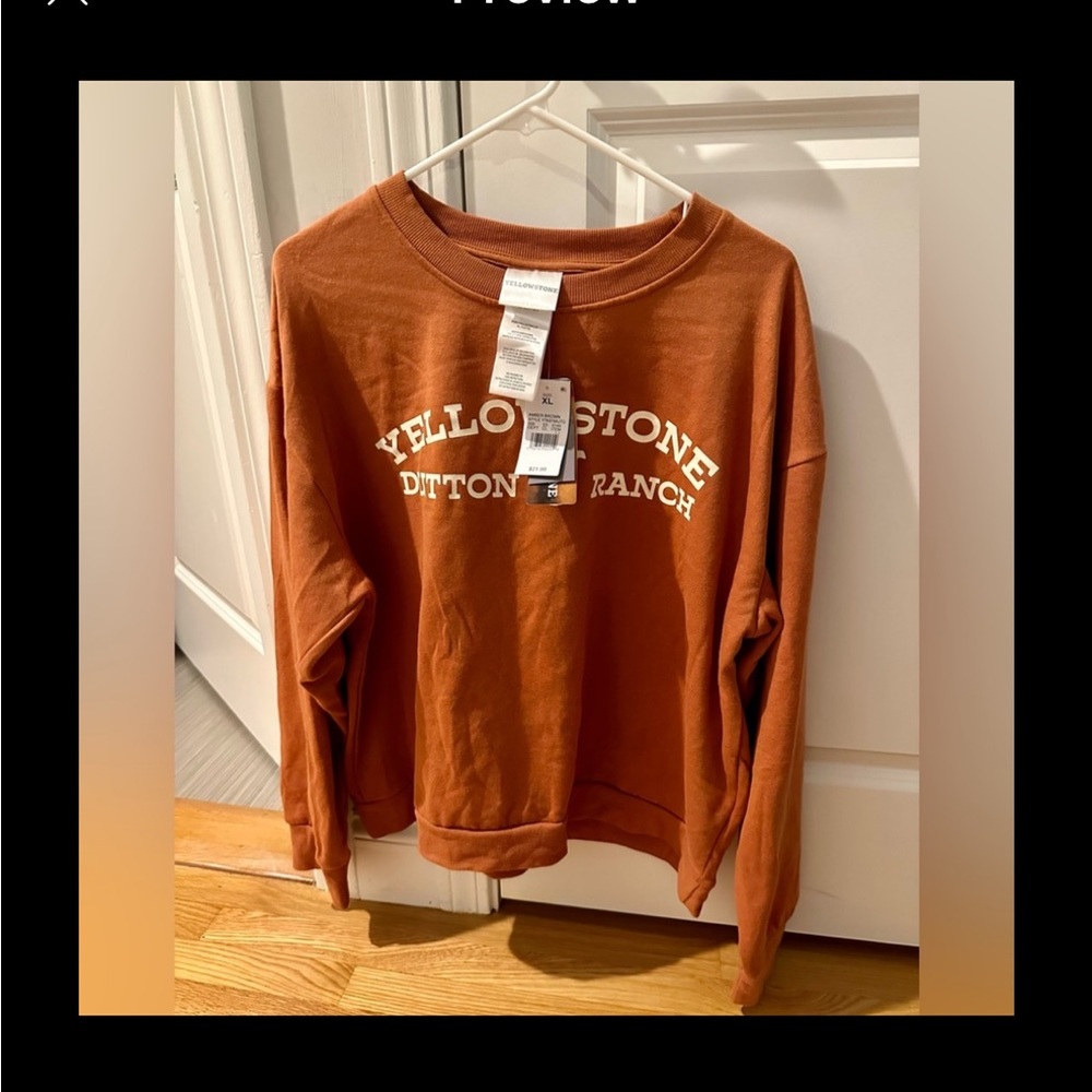 Yellowstone TV show Graphic Sweatshirt NWT size Large